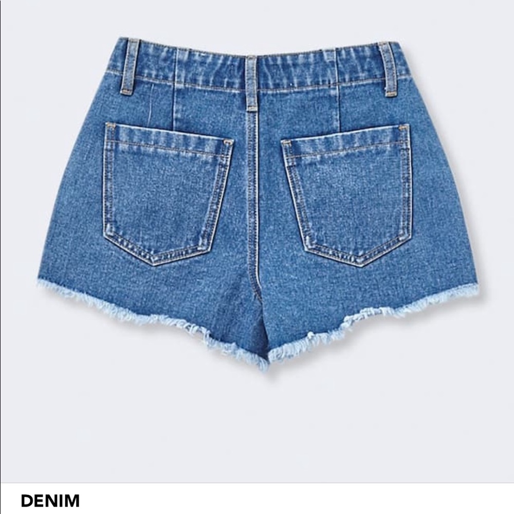 denim shorts - Picture 2 of 2